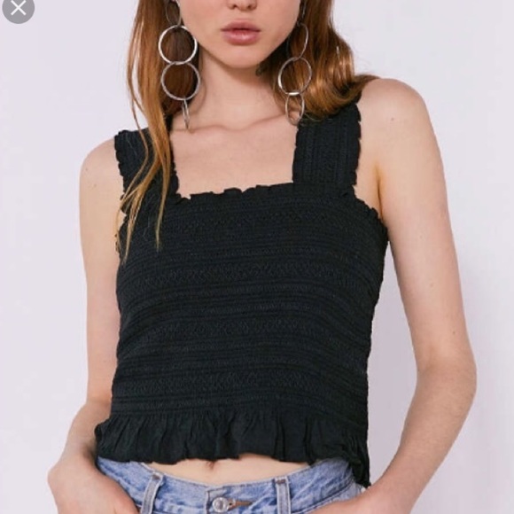 urban outfitters smocked top